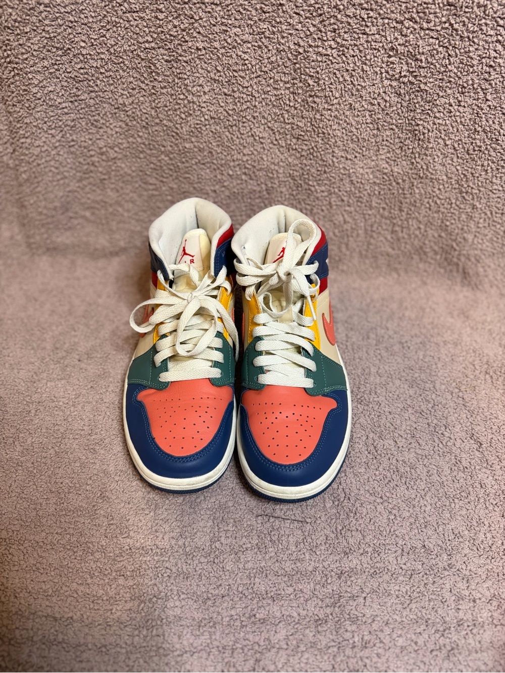 Air Jordan 1 Mid Multicolor Women’s Size 8 DN3738-400 Sneakers